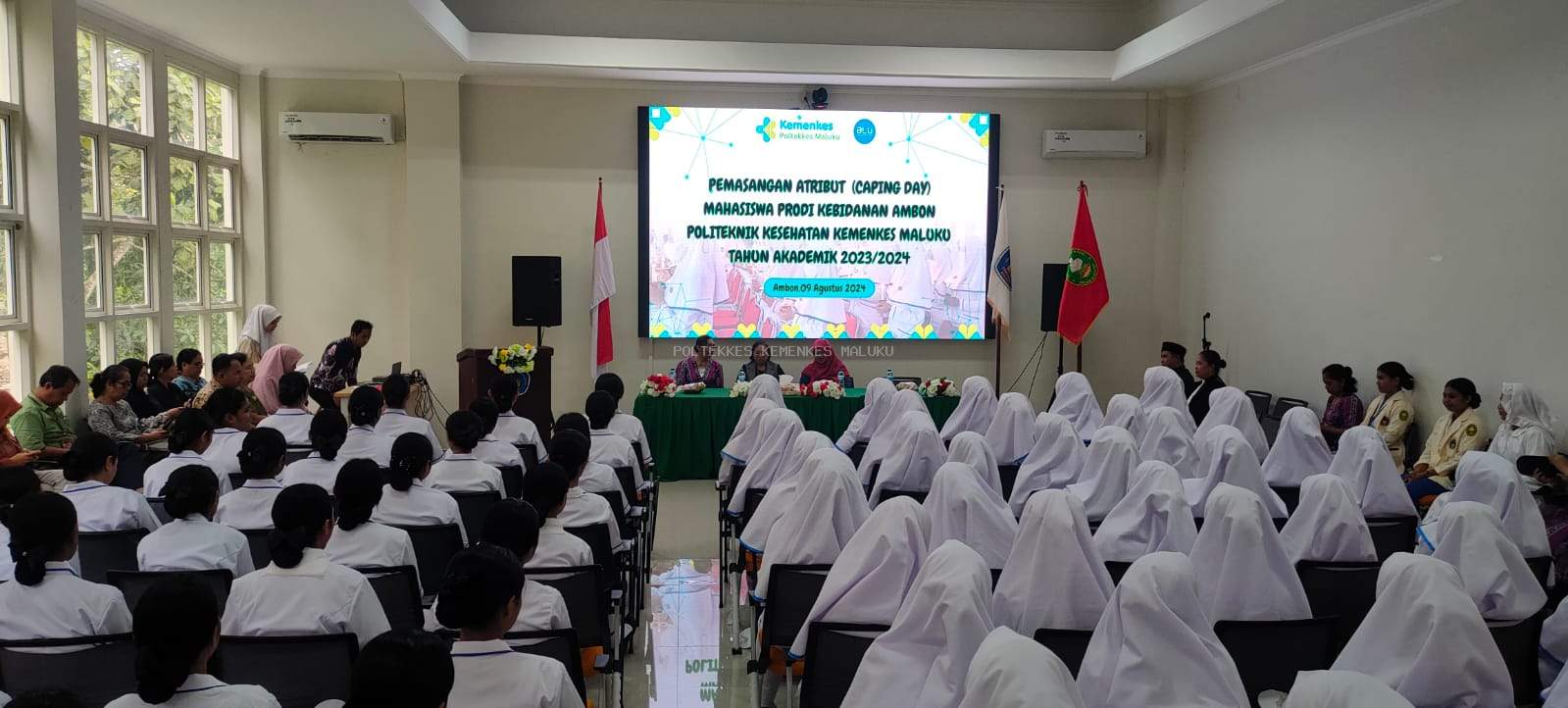 DIREKTUR HADIRI CAPING DAY JURUSAN KEBIDANAN POLTEKKES MALUKU