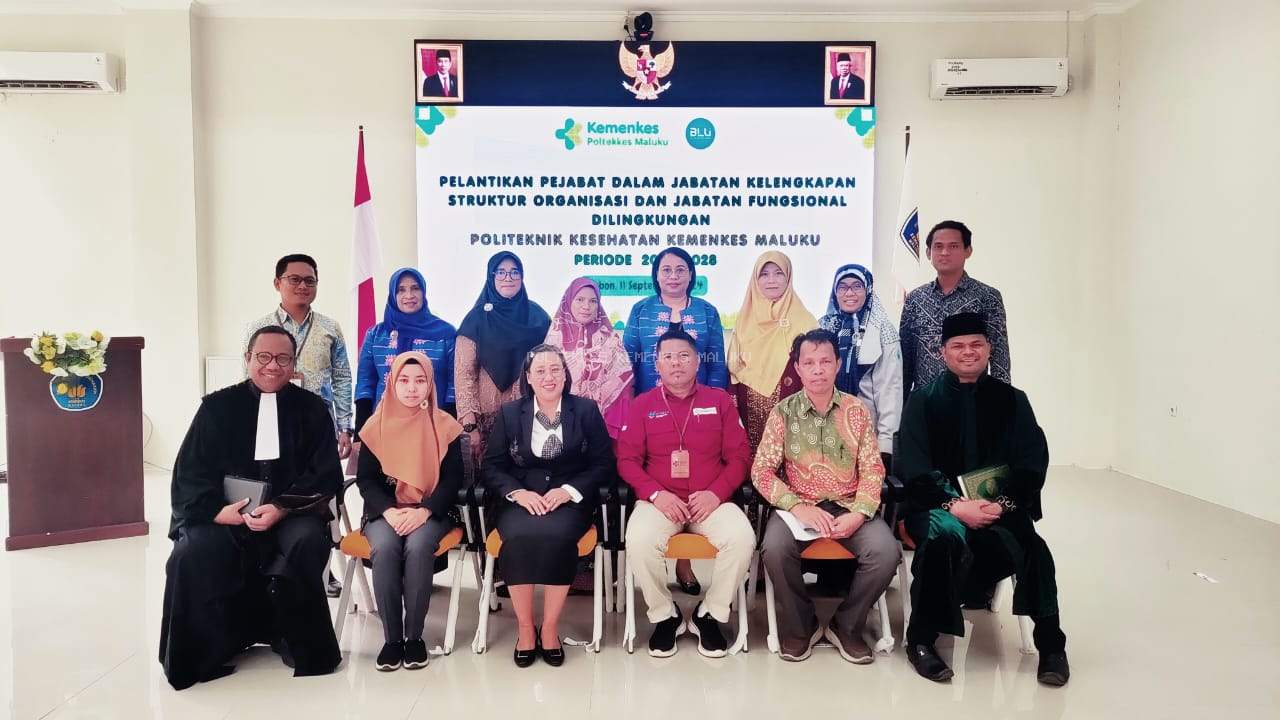 Pelantikan Pejabat Poltekkes Kemenkes Maluku Periode 2024-2028