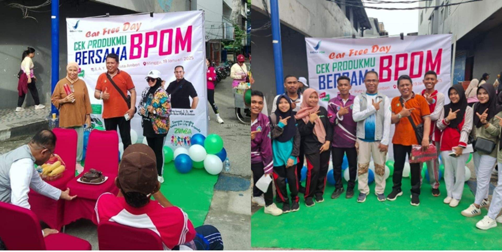 Poltekkes Maluku Ikut Serta dalam Car Free Day untuk Meriahkan HUT BPOM ke-24