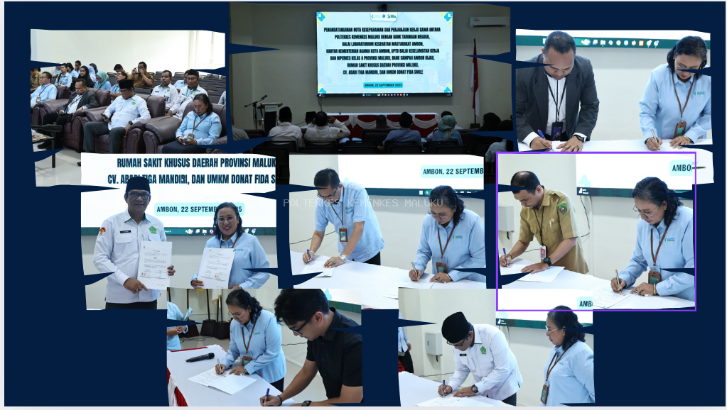 Poltekkes Maluku Perkuat Sinergi Lewat Penandatanganan MoU dan PKS dengan Berbagai Mitra Strategis